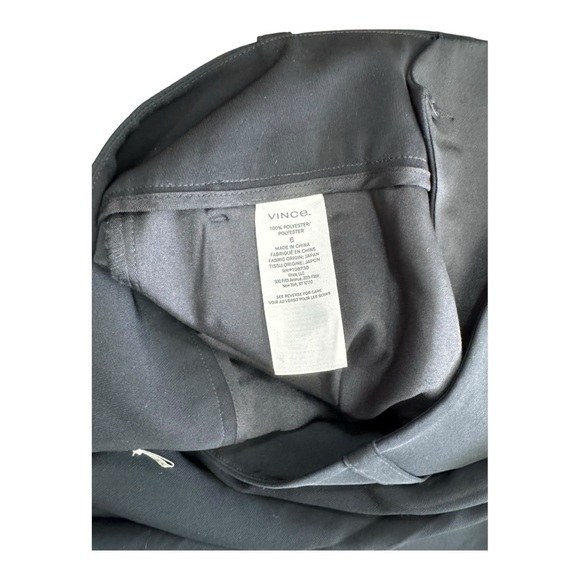 Vince | $345 Tapered Trouser Pant in Black, Size 6 - Picture 9 of 11